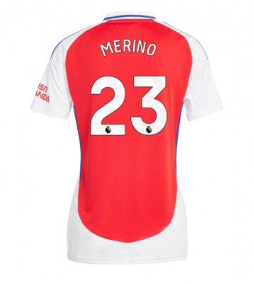 Arsenal Mikel Merino #23 Primera Equipación Mujer 2024-25 Manga Corta